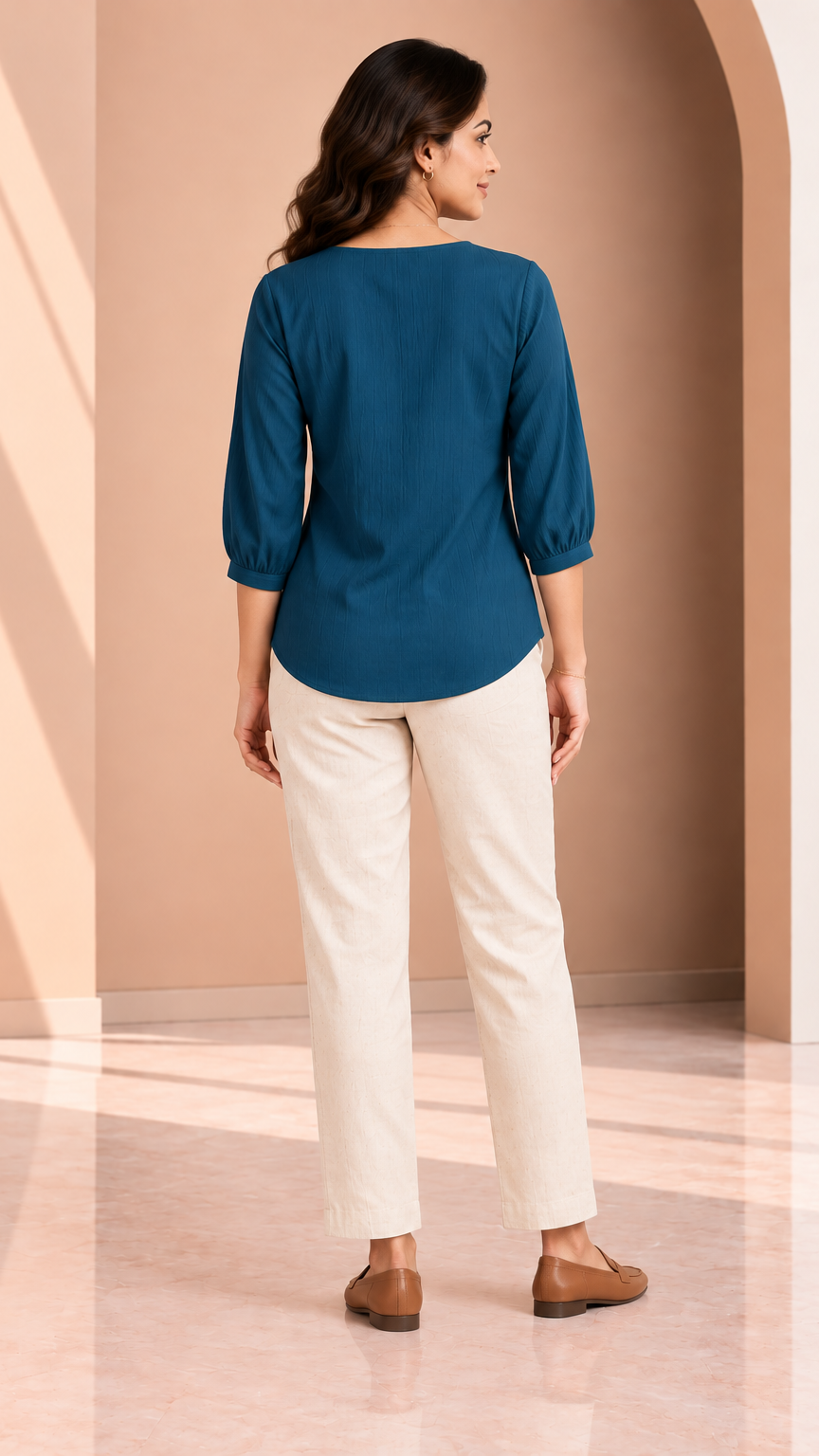 Top | Teal | REET by Bunaiganj