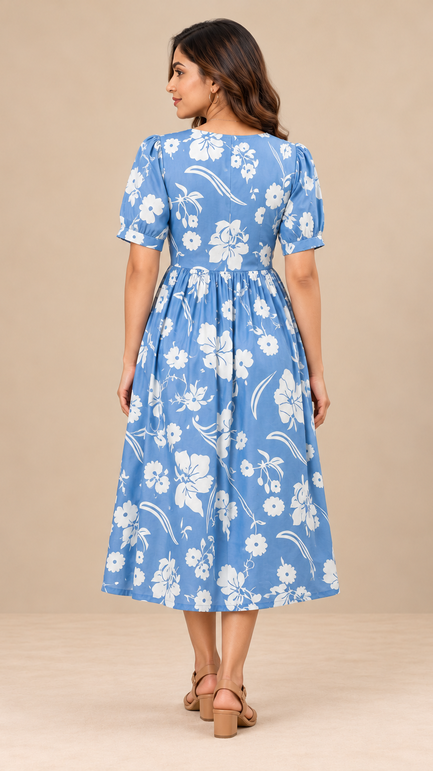 Casual Maternity Wear | Invisible Zip | Sky Blue | REET by Bunaiganj