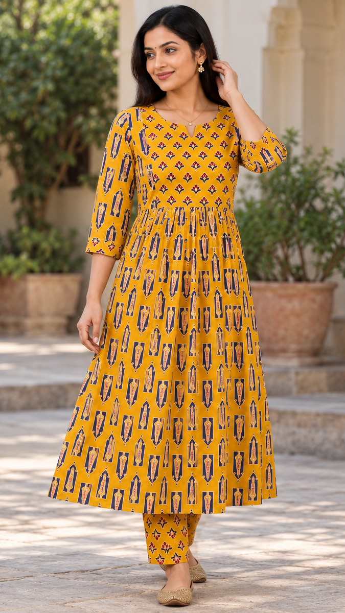 Yellow Maternity Dress | 2 Piece | Invisible Feeding Zip |