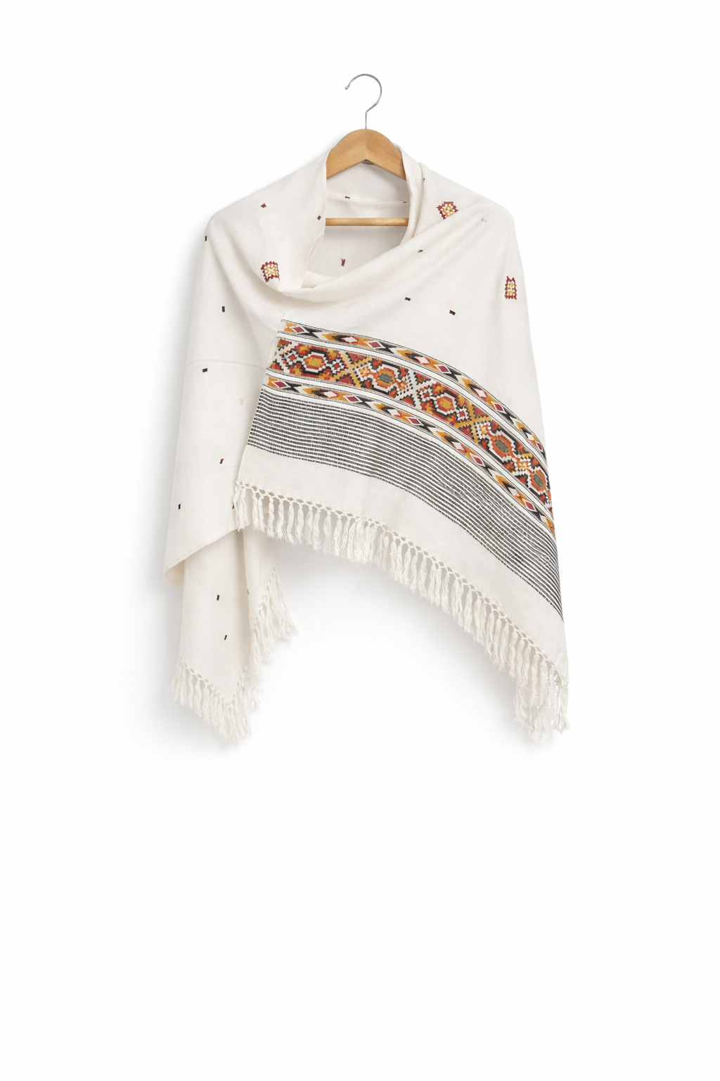 Kullu Border Shawl with all over pattern